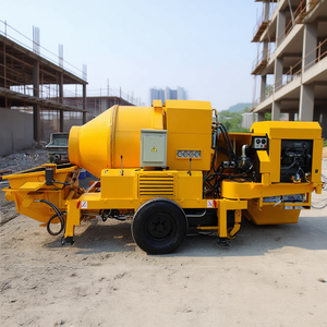 Mini bétonnière Hjbt40 avec pompe, capacité 40, pour usage en construction - Product Image 3