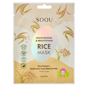 Mascarilla de Arroz (5/CAJA) SOQU SET DE MASCARILLAS DE ARROZ HIDRATANTES Y ABRILLANTADORAS _K beauty - Product Image 2