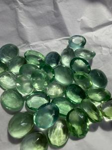 Pierres précieuses en fluorite verte naturelle, taille ovale, non montées, pour la fabrication de bijoux - Couleur naturelle, sans trou, taille libre, 2-5 carats, vente en gros - Product Image 2