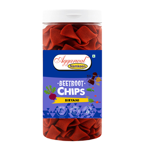 Aggarwal Namkeen Chips de Betterave Saveur Biryani, Snack Sain, Chips de Betterave Croustillantes aux Épices Riches, Snack Croquant, Vente en Gros - Product Image 1