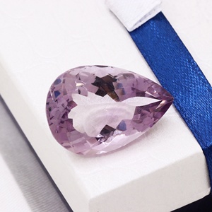 Venta al por Mayor de Amatistas Naturales de Grado Exclusivo, Corte Pera de 40 Quilates, 29x20mm, Color Morado Claro, Facetadas, Piedras Preciosas Sueltas para Joyería - Product Image 3