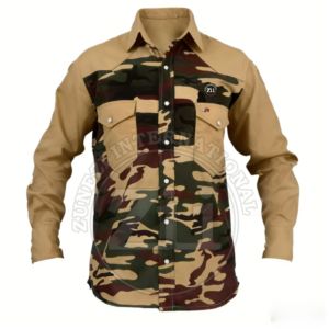 Camisa de Trabajo Resistente al Fuego, Ropa de Seguridad, Traje Ignífugo, Camisas FR para Hombre de 7.5oz, Repelente al Agua y al Fuego - Product Image 3