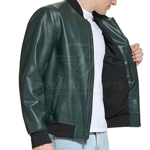 Veste en cuir de qualité supérieure, prix de gros, veste en cuir de style Letterman, veste en cuir de style Letterman de haute qualité, veste en cuir de style Letterman pour l'hiver - Product Image 5