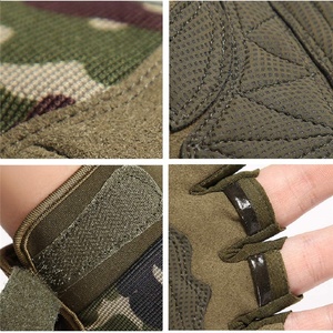 Breathable Half Finger Outdoor Sports Gloves Camouflage Pattern Hook And Loop Closure Unisex For Outdoor Activities - Product Image 6