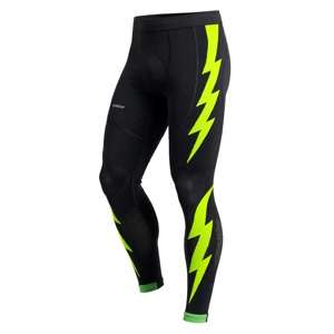 Pantalon de compression long pour homme Amkoor, noir, en spandex/nylon, séchage rapide, taille élastique, collant de sport - Product Image 3