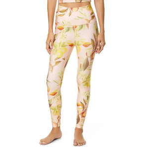 Leggings de yoga à taille haute à imprimé floral, longueur intégrale, extensibles dans quatre directions, en spandex et nylon, pantalon de sport pour femmes - Product Image 5