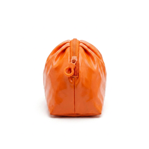 RootsMen orange Polyester Cosmetic Bag Medium Size Zipper Closure Portable Letter Pattern Simple Style - Product Image 2