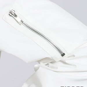 Chaqueta Bomber Personalizada para Mujer, Casual, de Color Sólido, Transpirable, Ecológica, de Secado Rápido, con Bordado en Lona y Cremallera Resistente - Product Image 3