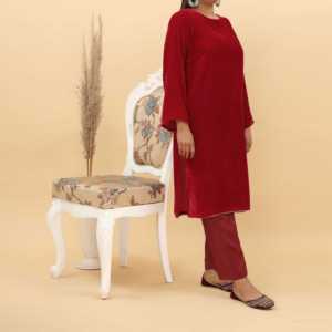 เสื้อเชิ้ตผู้หญิงขนาดใหญ่พิเศษผ้ากำมะหยี่1ชิ้นชุด PW4339คุณภาพดี - Product Image 2