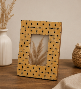 Modern Geometric Bone Inlay Eco-Friendly for Photo <b>Frame</b> Decorative Black <b>White</b> Handmade Picture <b>Frame</b> Luxury Tabletop Home - Product Image 1