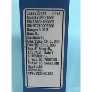 Unit Instruments UFC-<b>1660</b> Mass Flow Controller - Trusted Global Legacy Semiconductor Equipment and Parts at - Product Image 4