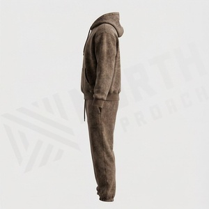 Nuevo Diseño, Chándal para Hombre, Talla Grande, Lavado Ácido, Algodón Transpirable, Informal, para Otoño e Invierno, con Capucha, Ropa Deportiva Premium - Product Image 3