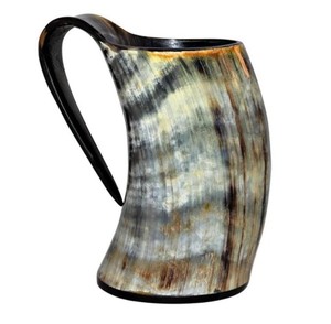 Eco Friendly Buffalo Horn <b>Mug</b> Handmade Natural Material Durable Rustic Finish Stylish Tableware for Home Kitchen Use - Product Image 5
