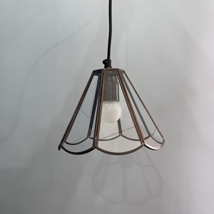 Gold Metal Glass Bell Pendant <b>Light</b> Soft Warm White <b>Small</b> Living Room <b>Ceiling</b> Lamp - Product Image 4