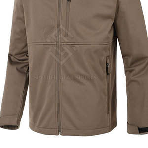 Veste d'hiver softshell pour homme de qualité supérieure, résistante à l'eau, col montant, logo sur le devant, écologique, respirante - Product Image 2