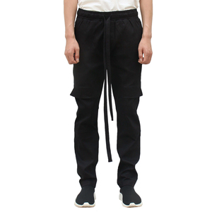 Pantalon cargo jogger kaki pour homme, taille élastique, plusieurs poches, style décontracté, tissu en toile respirant, idéal pour l'automne - Product Image 3