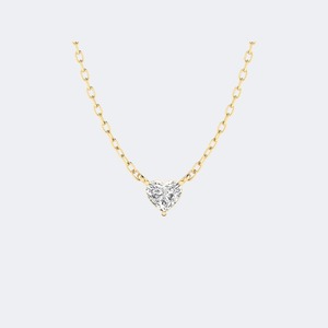 Exquisite Heart Shape Lab Grown Diamond Gold Pendant Necklace for Women Romantic Anniversary <b>Gift</b> IGI SGL Certified 0.50ctw - Product Image 1