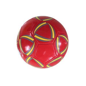 Ballons de handball personnalisés SFIVE INDUSTRIES, professionnels, à rayures rouges et jaunes, pour entraînement et matchs, taille et poids officiels, cousus. - Product Image 2