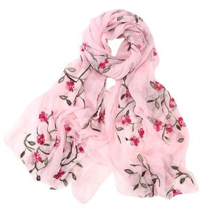 Pañuelo de rayón de algodón hecho a mano para mujer, bufanda con estampado floral, hijab personalizado de la más alta calidad, de la India - Product Image 1