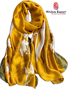 High Quality Luxury Printed Long <b>Scarf</b> Soft Fabric Head <b>Scarf</b> Custom Branding White Label OEM ODM Textile Manufacturer - Product Image 2
