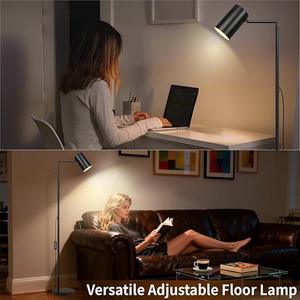 Lámpara de Pie Esquinera Alta Minimalista con LED Blanco Cálido para Espacios Pequeños en la Sala de Estar - Product Image 6