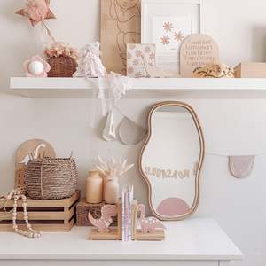 Top pick home decoration wavy edge rattan wall hanging <b>mirror</b> beautiful <b>mirrors</b> produced in Vietnam - Product Image 6