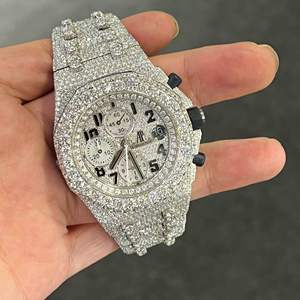 Reloj de Moda con Diamantes Cultivados en Laboratorio, Reloj con Diamantes Incoloros para Hombre, Mejor Calidad, Precio al por Mayor - Product Image 2