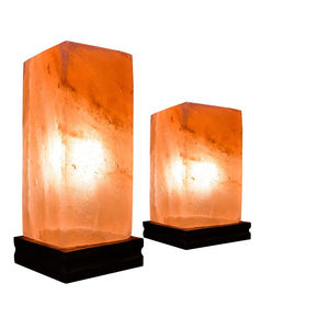 Lampe de sel de l'Himalaya pure carrée haute, modèle 2025, la plus vendue, avec service OEM d'emballage personnalisé - Product Image 1