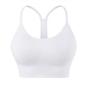 Charr Industries Women Plus Size Seamless Racerback Light Support Front Removable Pads Yoga Sports Bra Push-up Breathable - Product Image 6