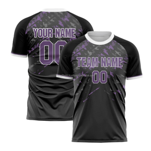 Maillot de football pour homme de haute qualité à col rond, 100% polyester, séchage rapide, imperméable, respirant, léger, logo personnalisé - Product Image 6