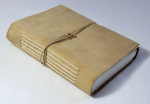 Handmade Paper Travel <b>Diary</b> Soft And Supple Genuine Buffalo <b>Leather</b> Recycled Cotton Notebooks <b>Diary</b> For Promotion And Gift - Product Image 2