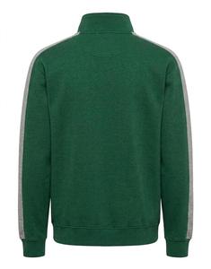 เสื้อฮู้ดซิปผู้ชายสีเขียวล้วนแบบสั่งทำพิเศษ คอตั้ง ระบายอากาศได้ดี แขนยาว ผ้าฝ้ายฟลีซ - Product Image 3