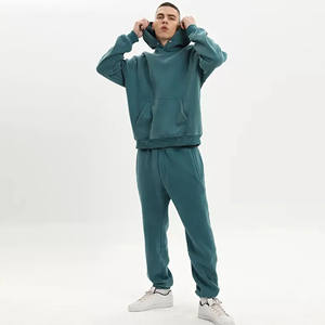 Trajes Deportivos Unisex Hechos en Fábrica Directa al Por Mayor, Tela de Forro Polar de 450 GSM, Color Azul, Modelo 2026, Producción Personalizada - Product Image 1