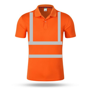 Workwear Polo Shirts Hi Viz Strip Shirts Wholesale Price Oem Branding Polo T-Shirts y Chalecos de Alta Visibilidad Profesionales - Product Image 4