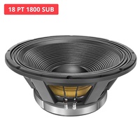 Subwoofer Profesional Sweton de 18 Pulgadas y 3600W, Sistema de Bajos con Reflector de Bajos, Carcasa de Aluminio Fundido a Presión