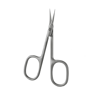 High Quality Blunt <b>Edge</b> Nose Scissor Sand Finish Straight Sharp Blade Stainless Steel Make Up Scissor For Beauty - Product Image 5