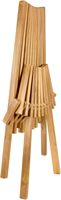 Chaise pliante moderne et durable Tamara en teck massif finition naturelle pour usage extérieur, villa, parc, cour, couleur personnalisable