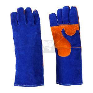 Gants de travail en cuir de sécurité professionnels personnalisés pour la soudure - Product Image 5