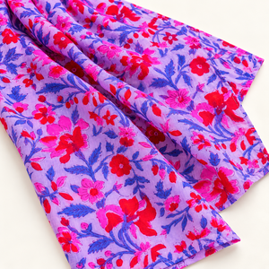 Tissu en coton tissé respirant à motif floral végétal, poids moyen, style indien Jaipuri, pour vêtements féminins et textiles de maison - Product Image 6