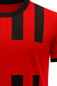 Red Black <b>Soccer</b> Jersey Set Flag Solid Printed Front Quick Dry Polyester Football Uniform Custom Teamwear Short Sleeve Match Kit - Product Image 5