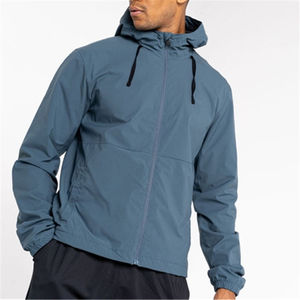 Veste coupe-vent légère en nylon softshell personnalisée en gros à prix avantageux pour hommes - Product Image 3