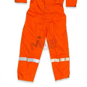 Custom Logo Men's Flame Resistant Reflective Work Coveralls HiVis <b>Fire</b> Retardant Safety Industrial Overalls for Oil Gas Industry - Product Image 4