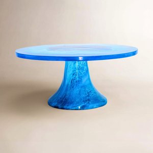 Natural <b>Marble</b> Finish Eco-Friendly Epoxy Resin <b>Cake</b> <b>Stand</b> for <b>Cake</b> Serving Food Display | Restaurant Tableware Birthday Party - Product Image 3
