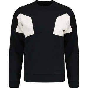 <b>Men's</b> <b>Black</b> Crew Neck <b>Sweatshirt</b> Color Blocking Knitted Pullover Regular Fit Autumn Casual Wear <b>Sweatshirts</b> Customized Design - Product Image 5