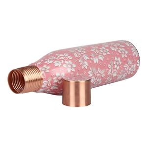 Autumn Floral Printed Copper Water Bottle Vintage Design Leakproof Reusable <b>Large</b> Capacity Eco-Friendly Ayurvedic Drinkware Gift - Product Image 3