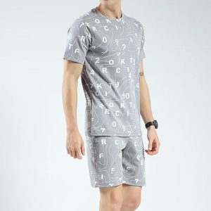 Men's T Shirts & Shorts <b>Twin</b> <b>Set</b> Hot Sale Customized 2 Pieces Short Sleeve T-Shirt & Shorts <b>Twin</b> <b>Set</b> - Product Image 5