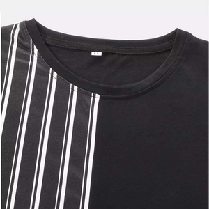 Conjuntos de Camisetas y Pantalones Cortos de Verano de Manga Corta con Contraste de Color, Marca Privada, Poliéster/Algodón, Dos Piezas, Bordados, Tejidos - Product Image 5