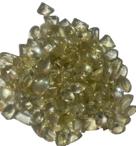 Piedra preciosa suelta con forma de mezcla de cuarzo limón Natural 100%, corte mixto pulido, tamaño personalizable, fabricación de joyas, piedra calibrada - Product Image 1