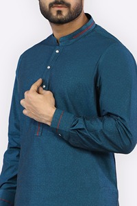 Shalwar Kameez pour hommes, vêtements traditionnels élégants, tissu doux de qualité supérieure, design confortable, adapté pour l'Aïd, les mariages et l'usage quotidien - Product Image 6