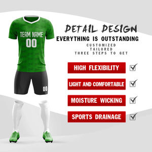 Uniforme de Fútbol Personalizado para Equipo, Conjunto de Camiseta de Fútbol Sublimada de Alta Calidad, Ropa Deportiva Transpirable de Secado Rápido para Hombres y Niños - Product Image 6